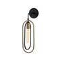 Opviq Cerco - 3151 Aplique de Pared Negro y Oro